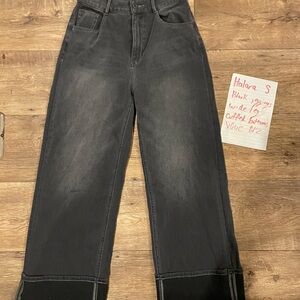 HALARA Charcoal Wide Leg Jeans- size small